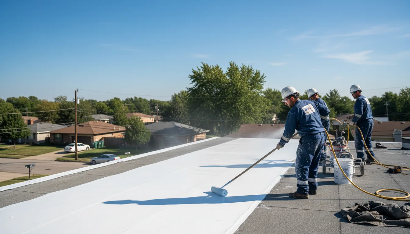 Commercial roof coating in Hernshaw, WV near me